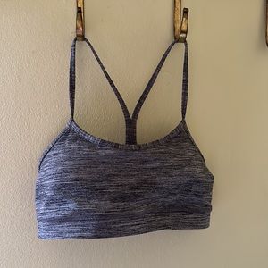 Lululemon Flo Y sports bra grey